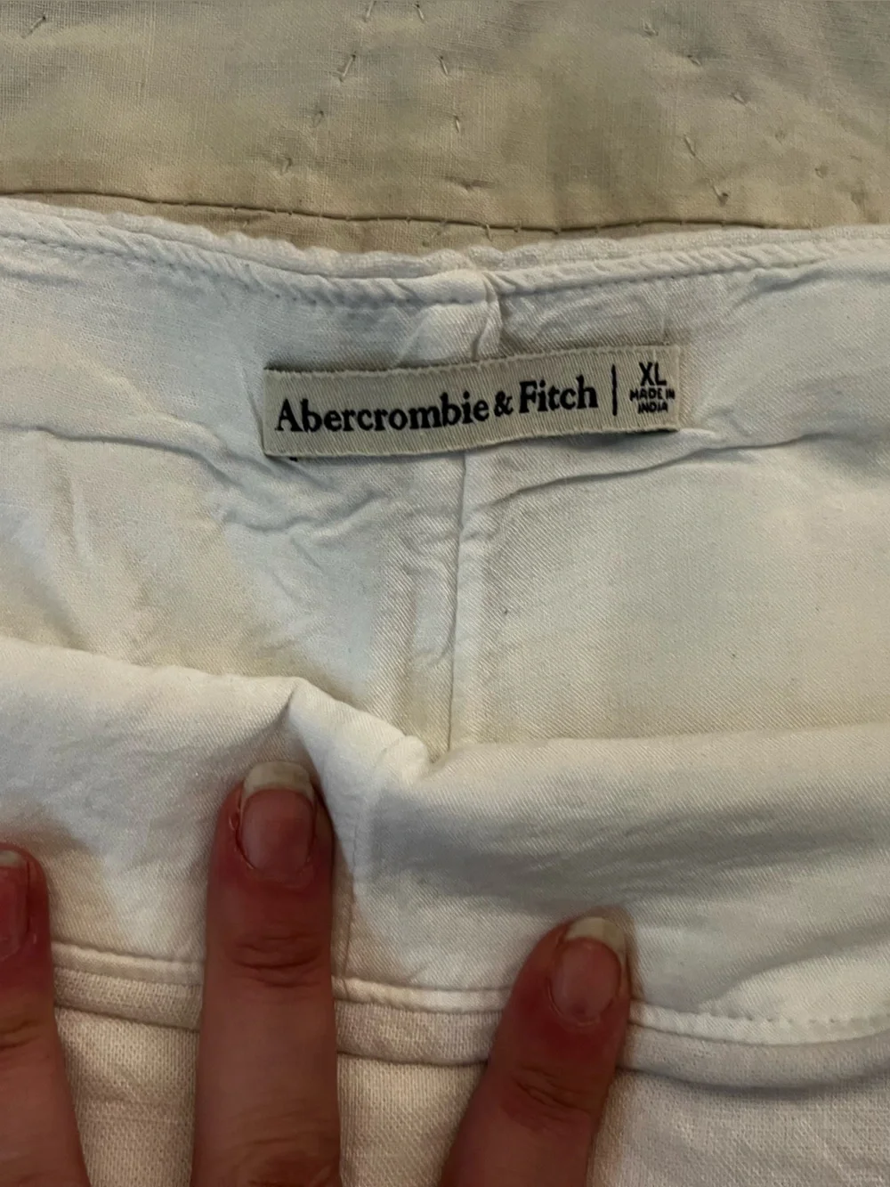 Abercrombie & Fitch Women’s Linen Faux Wrap Skort